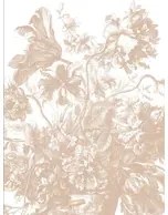 KEK Amsterdam Carta da parati panoramica Engraved Flowers Uyterlinde - Nude 292 cm