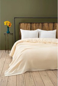 Copriletto in mussola crema 220x250 cm Muslin - Mijolnir