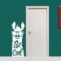 BE COOL - Adesivo murale wall sticker in vinile 55x145 cm Colore: bianco