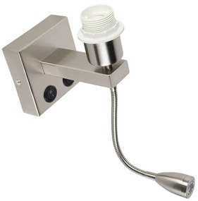 Applique moderna in acciaio con braccio flessibile - Brescia Combi