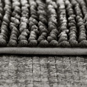 Set di tappetini per il bagno grigio scuro 2 pz per WC 80x50 cm Bati – Restilo