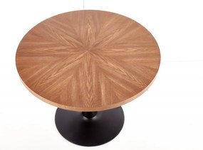 Tavolo Carmelo impiallacciato noce - d100xh75 cm