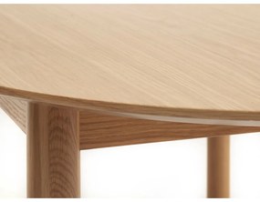 Tavolo da pranzo pieghevole con piano in rovere decorato in colore naturale 100x190 cm Gallina - Unique Furniture