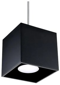 Lampadario a sospensione con filo QUAD 1 1xGU10/40W/230V nero