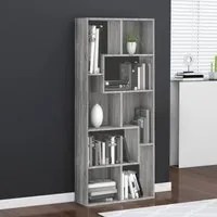 Libreria Grigio Sonoma 67x24x161 cm in Legno Ingegnerizzato 815502