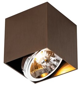 Design spot quadrato bronzo scuro - Box
