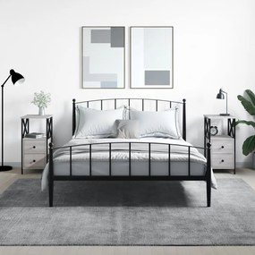 Comodini 2 Pz Grigio Sonoma 34x35,5x70 Cm İn Legno Multistrato /