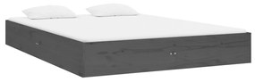 Giroletto grigio in legno massello 120x190cm 4ft small double