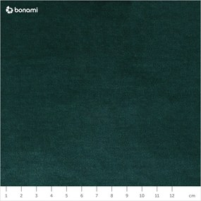 Divano verde scuro e rivestimento in velluto 150 cm Aros – ELTAP