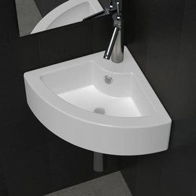 Lavandino Con Troppopieno 45x32x12,5 Cm Bianco /