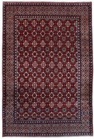 Moud Tappeto 310x210 Rosso (Iran) Annodato A Mano