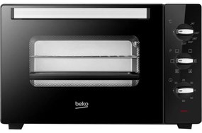 Beko - Bmof38b Fornetto Elettrico Cottura Ventilata 38 Litri 1600 w 4 Funzioni Timer 60 Min Temperatura Fino a 220 Nero