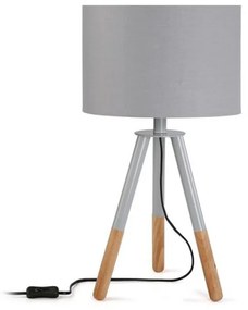 Lampada da Tavolo Nadine Legno (30 x 56 x 30 cm) - Bianco