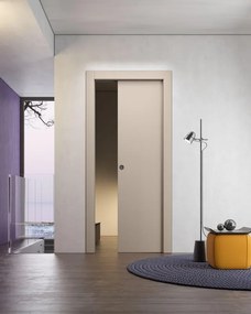 Porta scorrevole Capri avorio L 70 x H 210 cm reversibile