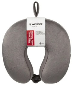 Wenger - Cuscino da viaggio in memory foam grigio