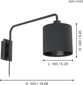 Eglo 99348 - Applique STAITI 1xE27/40W/230V