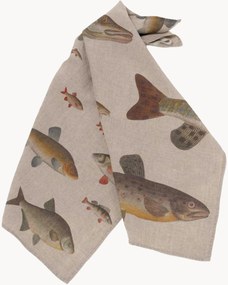 Set di 2 strofinacci in lino Freshwater Fish