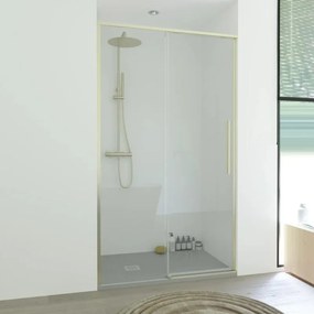 Porta doccia Fit 98 cm, H 200 cm in vetro, spessore 8 mm trasparente oro