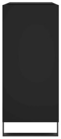 Mobile porta dischi nero 84,5x38x89 cm in legno multistrato
