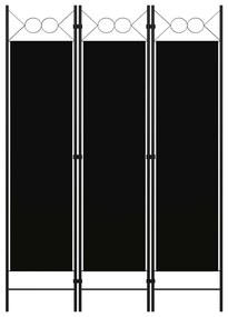 Paravento A 3 Pannelli Nero 120x180 Cm /