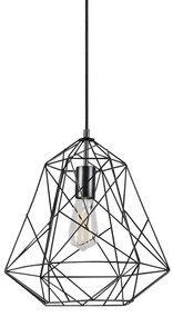 Lampada a sospensione industriale nera - Framework Basic
