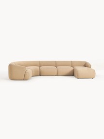 Divano angolare XL componibile in bouclé Sofia