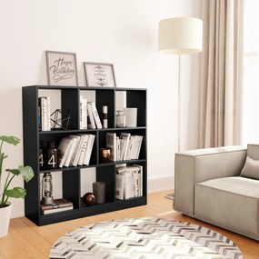 Libreria nera 97,5x29,5x100 cm in truciolato