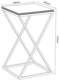 Portafiori 40x24 cm nero