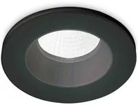 Faretto Ad Incasso Moderno Room-65 Alluminio Nero Led 8W 3000K Luce Calda