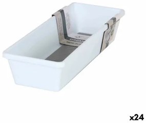 Contenitori per Cassetti Confortime Base antiscivolo Bianco 24,5 x 9,5 x 5 cm (24 Unità)