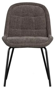 Sedie da pranzo in set grigie in velluto 2 pz Crate – WOOOD