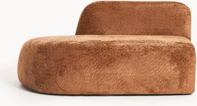 Chaise longue in teddy bouclé Wolke