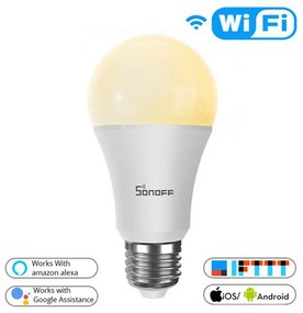 Lampadina Led Smart SONOFF B02-B-A60 E27 9W WiFi Bianco Caldo e Freddo Dimmerabile