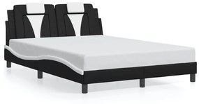 Giroletto Con Luci Led Nero E Bianco 120x200 Cm İn Similpelle /