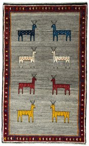Gabbeh Tappeto persiano 200 x 120 Nero (Iran) Annodato A Mano