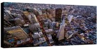Stampa su tela San Francisco dall'alto, multicolore 140 x 70 cm