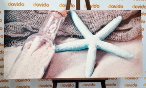 Quadro su tela – Stella marina sulla spiaggia