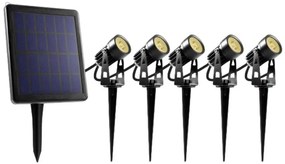 Retlux - SET 5x Lampada LED da esterno con pannello solare LED/4000 mAh IP44