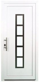 Portoncino d'ingresso 20011 bianco L 80 x H 210 cm apertura destra