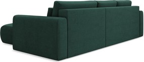 Divano angolare verde allungabile/con contenitore (con penisola a destra/con chaise lounge) Kapua – Makamii