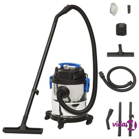 vidaXL Aspirapolvere e Aspiraliquidi 1200 W 20 L Argento