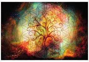 Carta da parati – Albero con fiore della vita