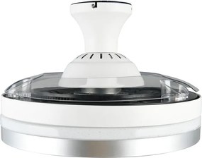 Plafoniera LED bianca/argentata Lindberg – Trio