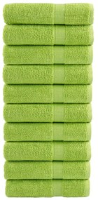 Asciugamani Da Bagno Solund 10 Pz Verdi 100x150cm 600 G/m² /