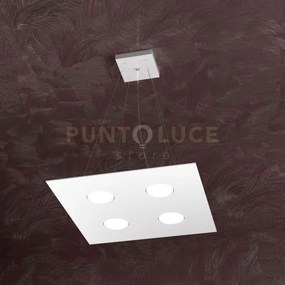 Area sospensione 4 luci quadra bianco 1127-s4-bi