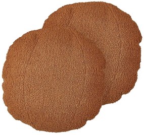 Set di 2 cuscini marrone ⌀ 30 cm RUTABAGA Beliani