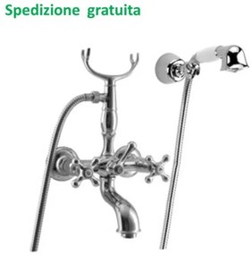 Miscelatore vasca doccia duplex Rubitor serie Venice 1910 cromato