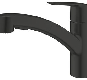 Rubinetto da cucina Start a sfilare verniciato nero,  GROHE