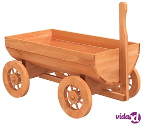 vidaXL Carro Decorativo 70x43x54 cm in Legno Massello di Abete