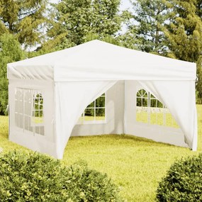 Tenda Per Feste Pieghevole Con Pareti Laterali Crema 3x3 M /